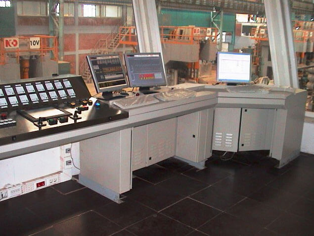 control eléctrico automatización tren de laminación en caliente productos largos de acero