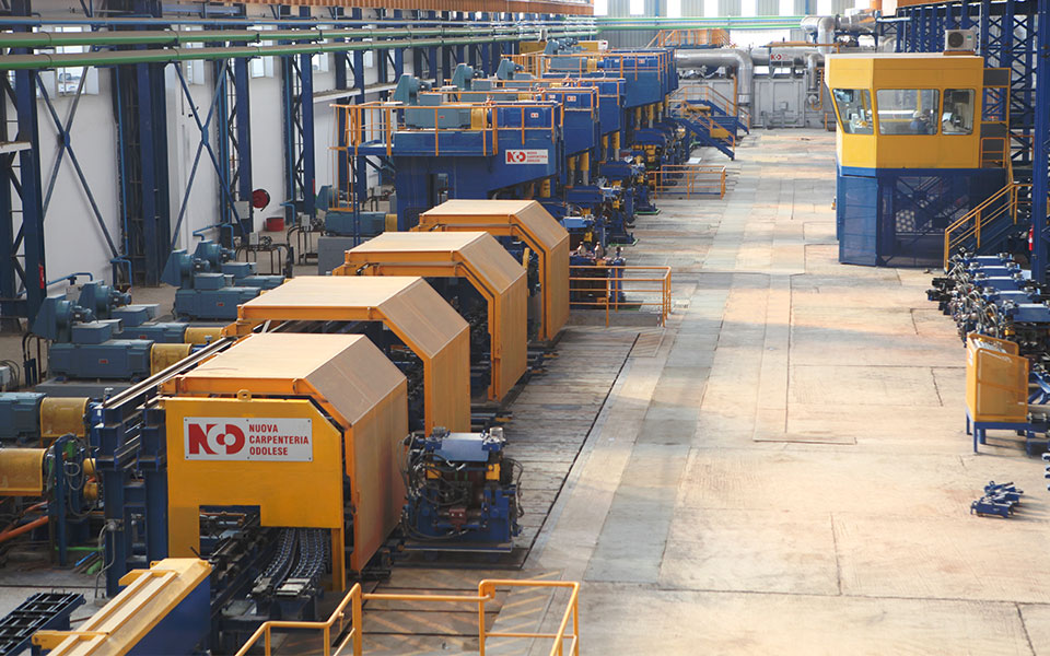 Complete hot rolling mill steel long products